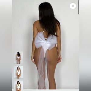 NWT. 437 Bridal Johnson swim suit.